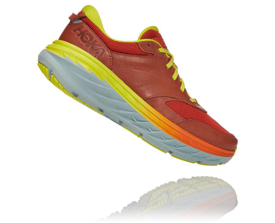 Hoka One One Running Shoes Mens Red - Bondi L - 81659RAOK